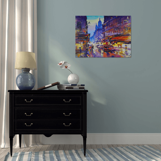 Montmartre Evening Reflections