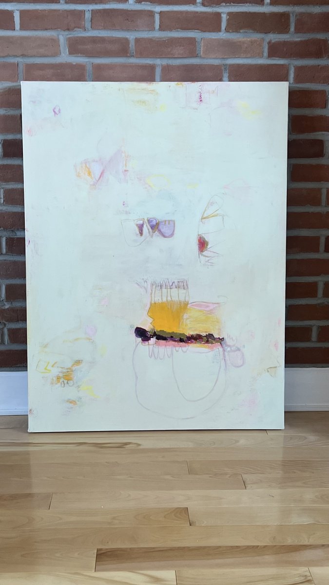 Abstract Acrylic Painting By Marti Leroux, 30 X 40", Promise Of Tomorrow, Original Artwork