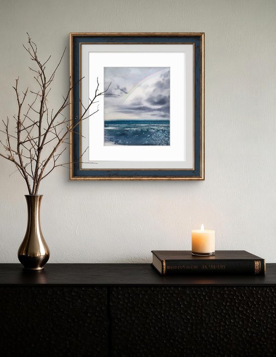 Rainbow over the sea