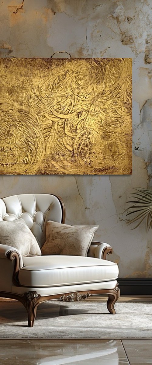Oldgold 100x80x2 by Exclusive Arts