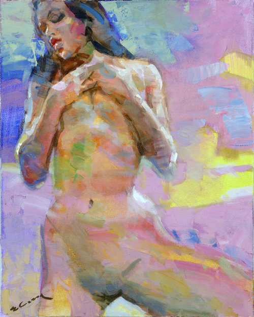Oil Painting on canvas "Nude" by Eugene Segal