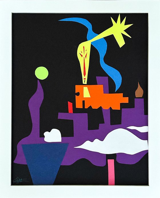 winter comes calmly at night