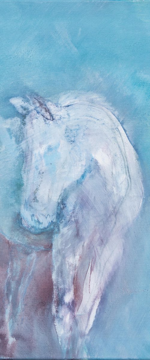 Horse Study 1 by Margit  Platny