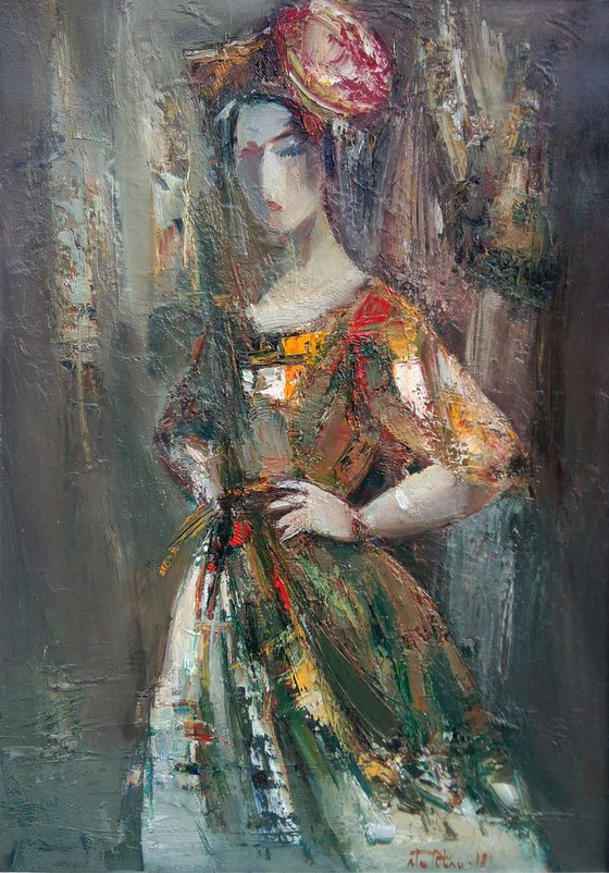The Spaniard(42x58cm, oil painting, portrait)