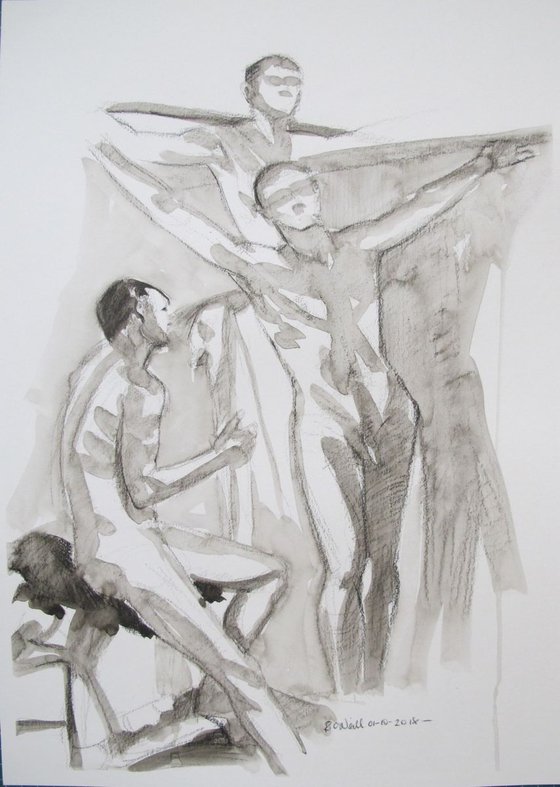 male nude in various poses