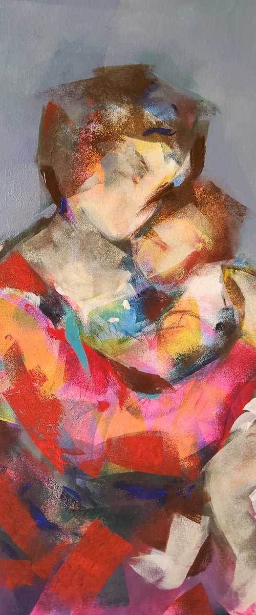Madonna and child 15 by Marina Del Pozo