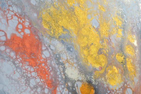 Neutral VI 140X70cm Gold and Silver Effect