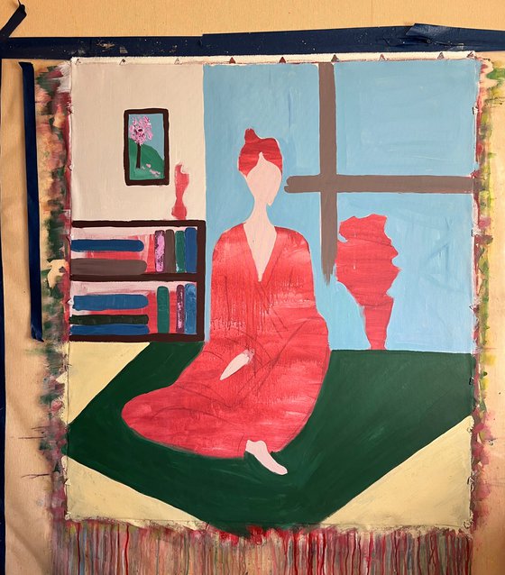Reading Woman Original Painting