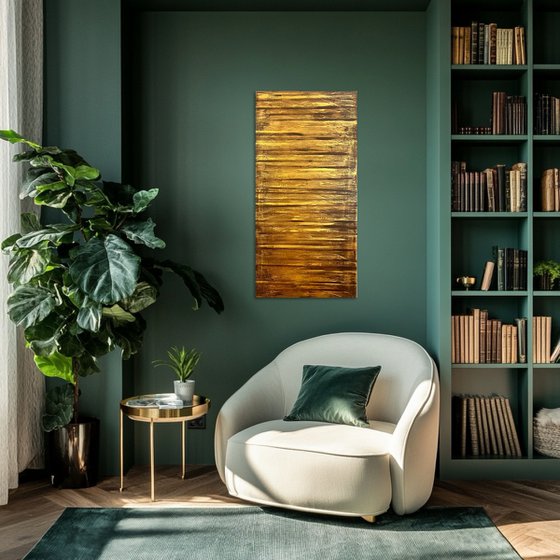 Golden Fire 50x100x2 cm