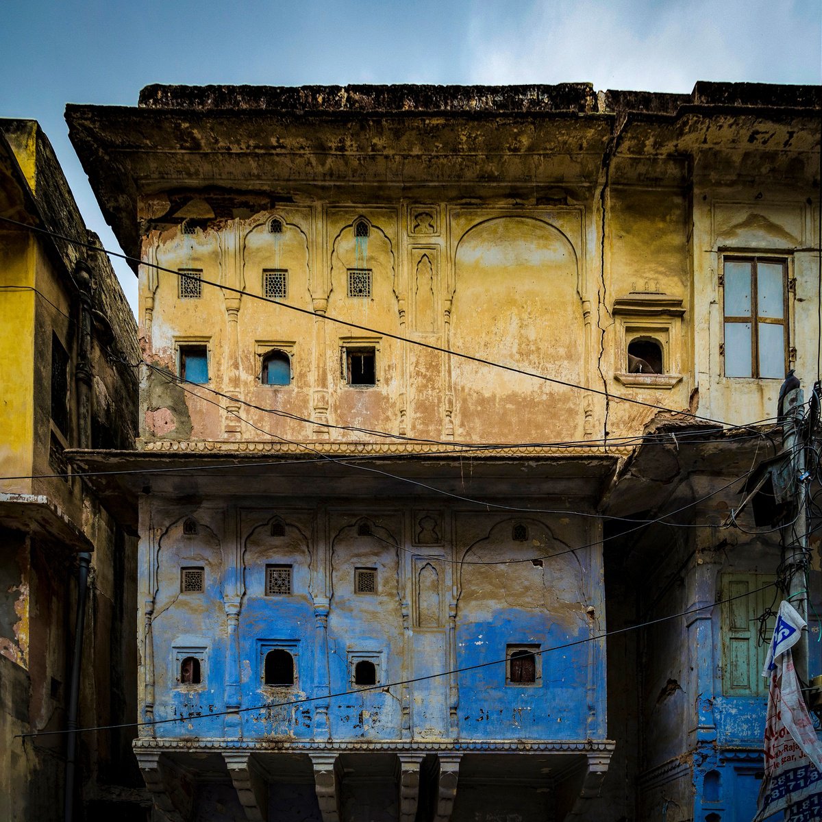 Photorealistic Cityscapes Photograph By Serge Horta, 17 X 17", The Haveli Townhouse, Original Artwork