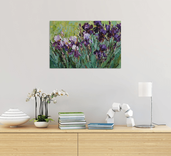 Blooming Irises
