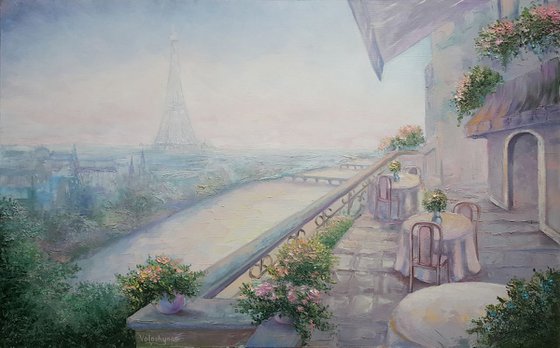 Dawn in Paris (80x50cm)