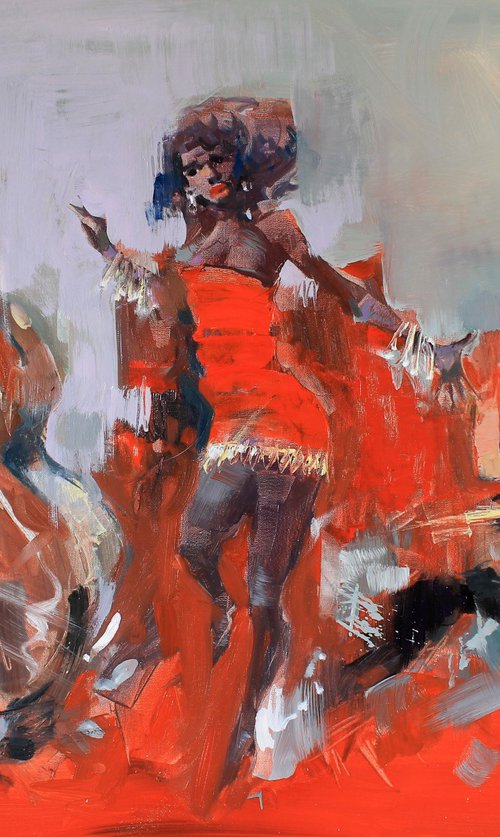 Jazz in red by Henadzy Havartsou