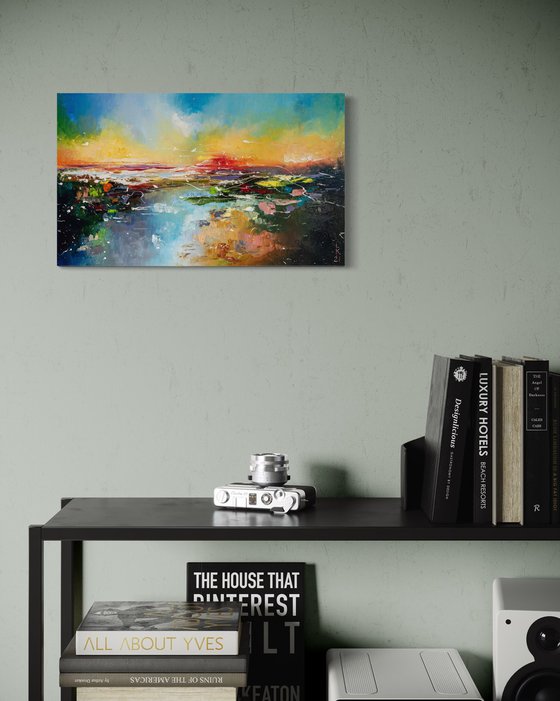 Impression of the sea sunset