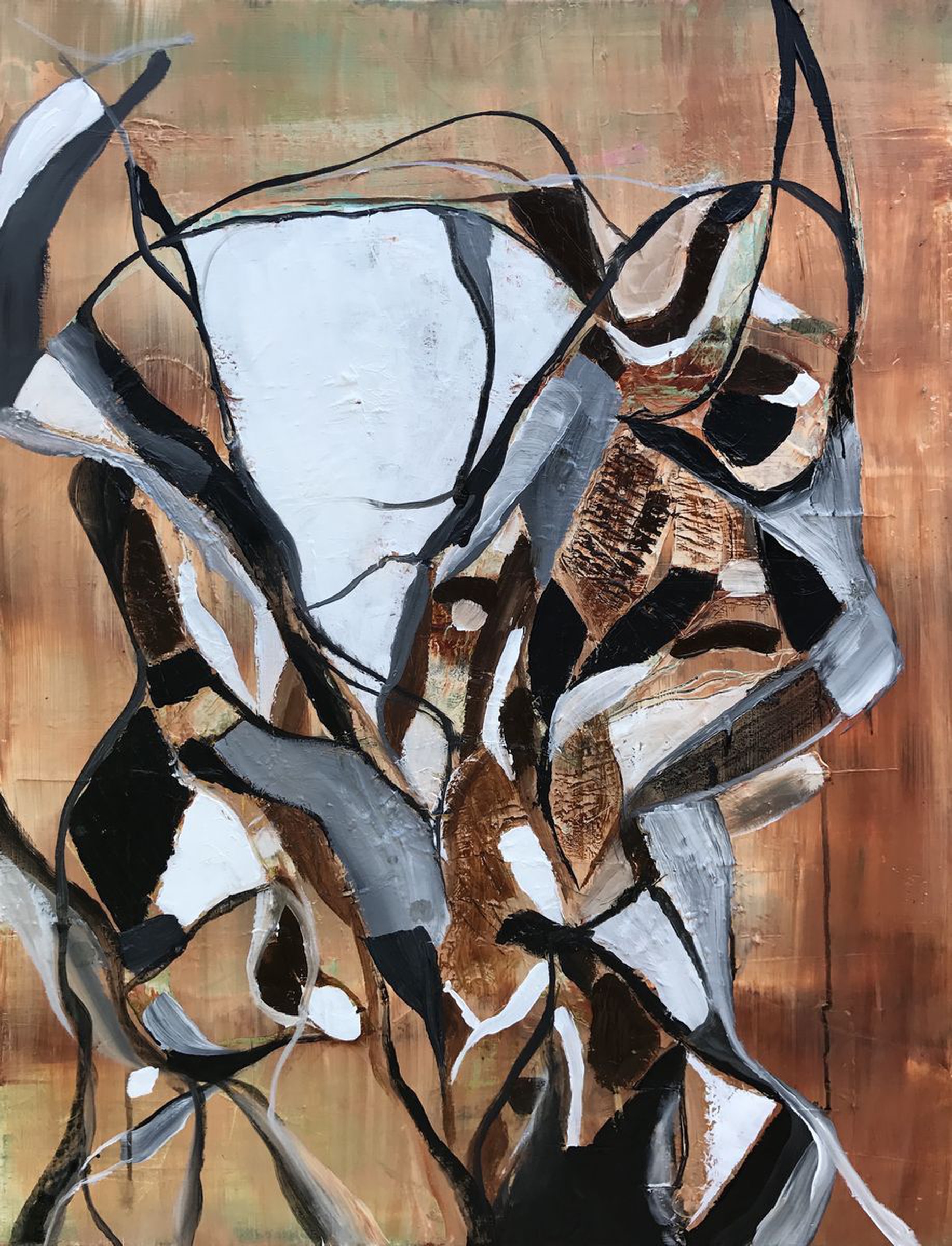 Egyptian Large Abstract Acrylic Painting 2 Artfinder