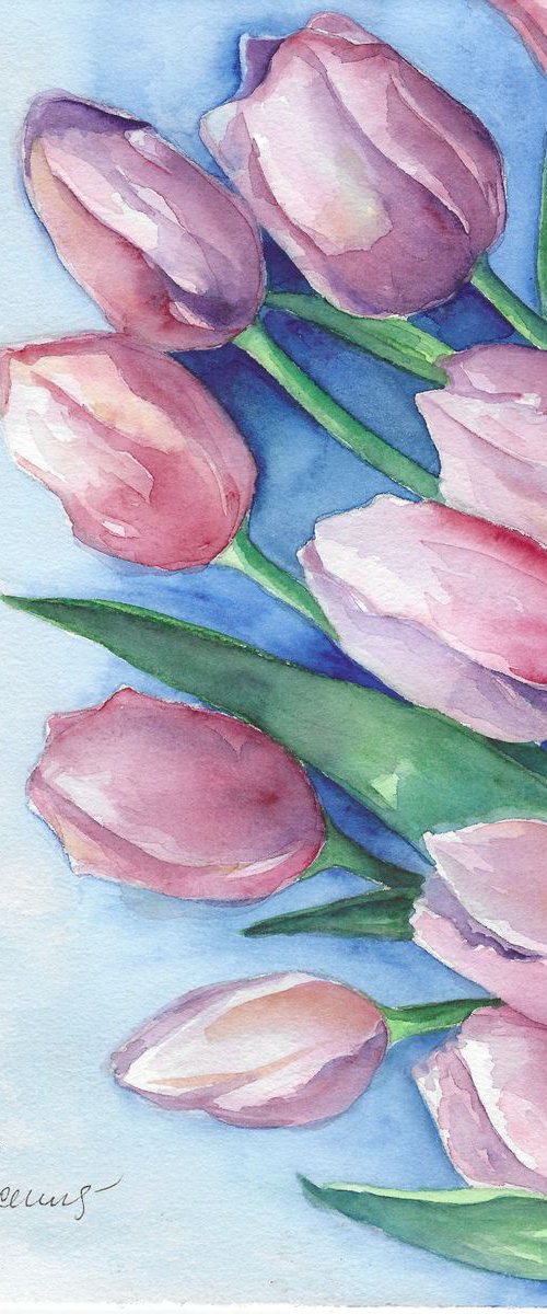 Spring tulips by Tatyana Vasylieva