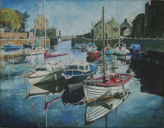 Boats in Castletown Harbour - Isle of Man 2