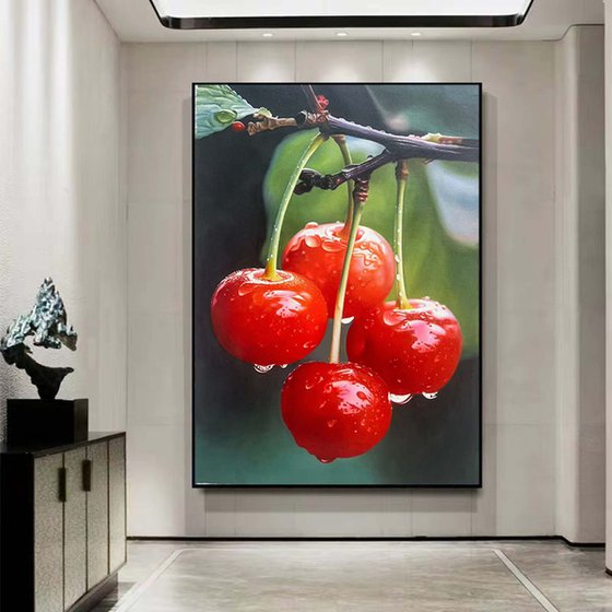 Cherry on the branches t296
