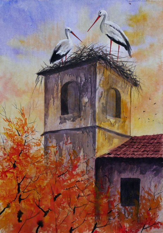 The storks have arrived