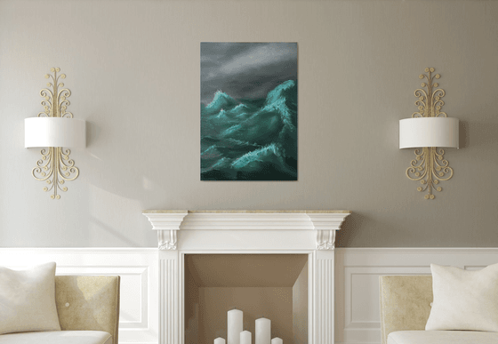 Wild Sea, 70 х 100 cm, oil on canvas