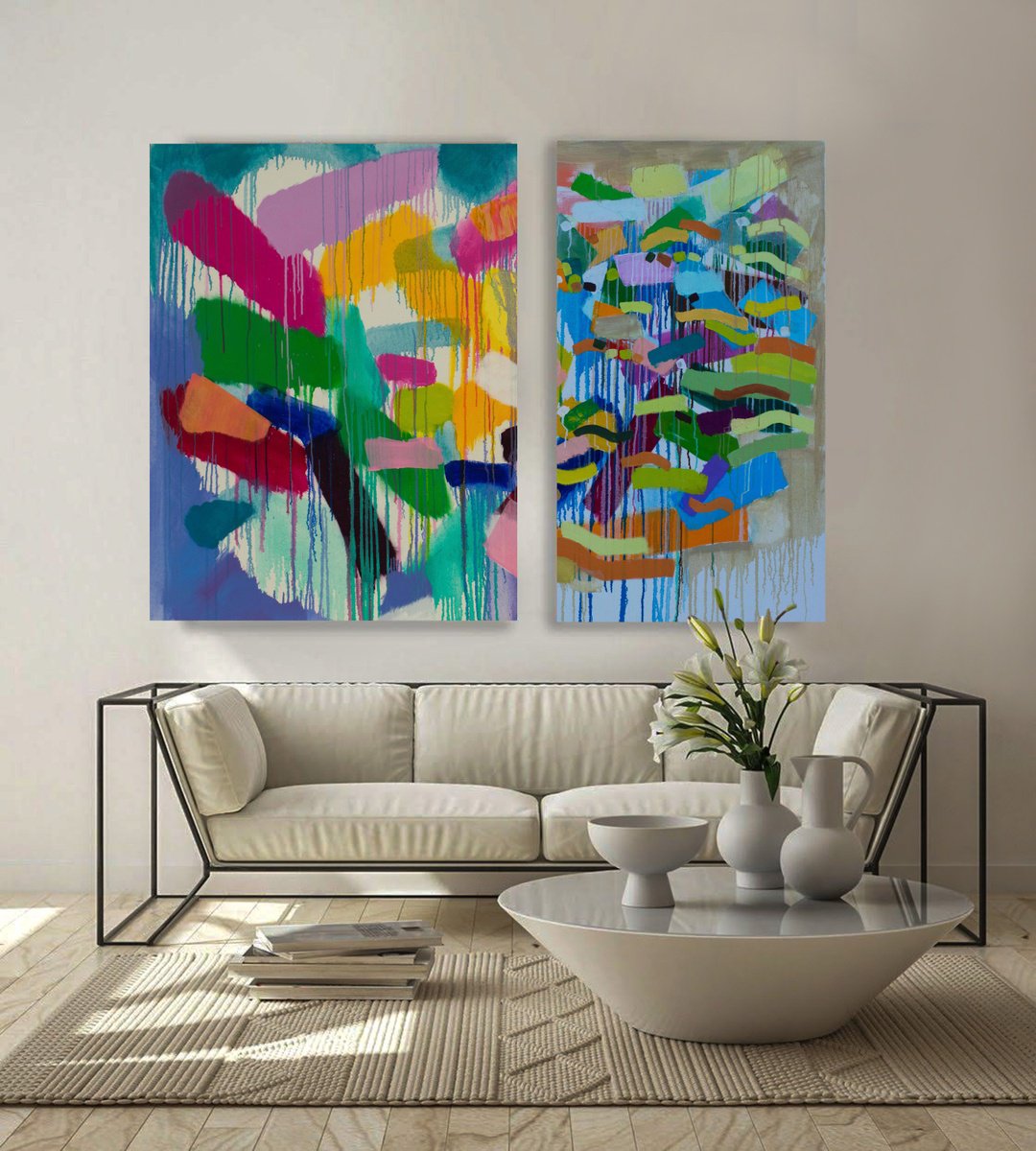 Expressive Oil Painting , Voyage To Earth Xvi By Ivan Stoyanov, 51 X 39, Artwork For Sale On Artfinder