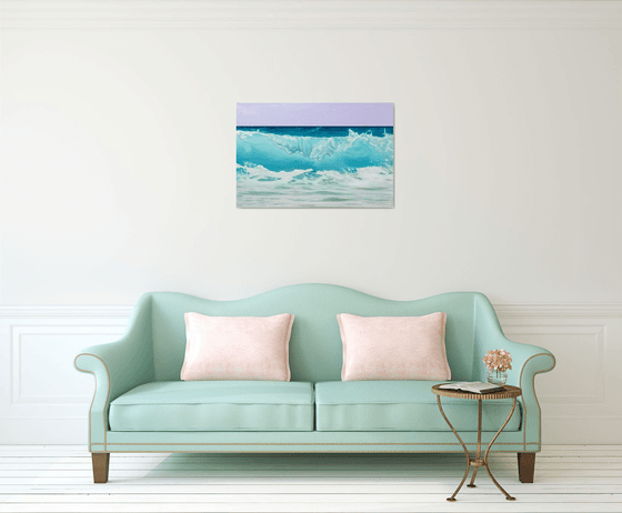 Teal Harmony. Ocean wave