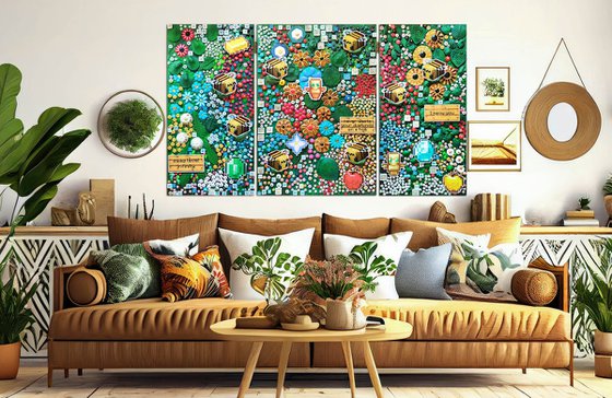 Neoflora. Virtual blooming in Minecraft style