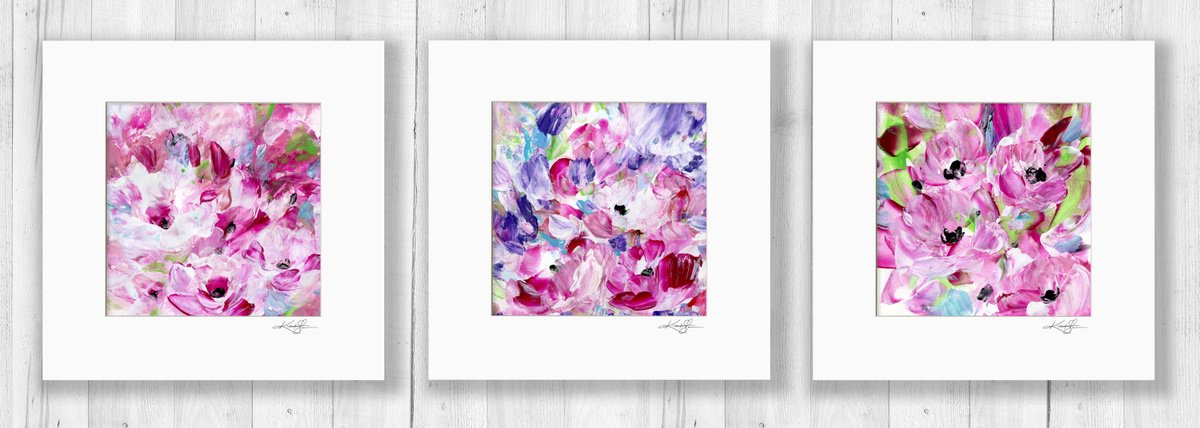 Sweet Blooms Collection 1 By Kathy Morton Stanion, 36 X 12, Artwork For Sale On Artfinder