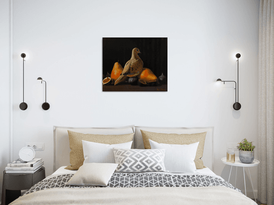 Mourning Dove and Still-Life