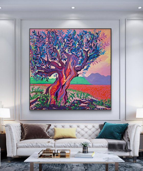 Sunset Olive Tree, Altea