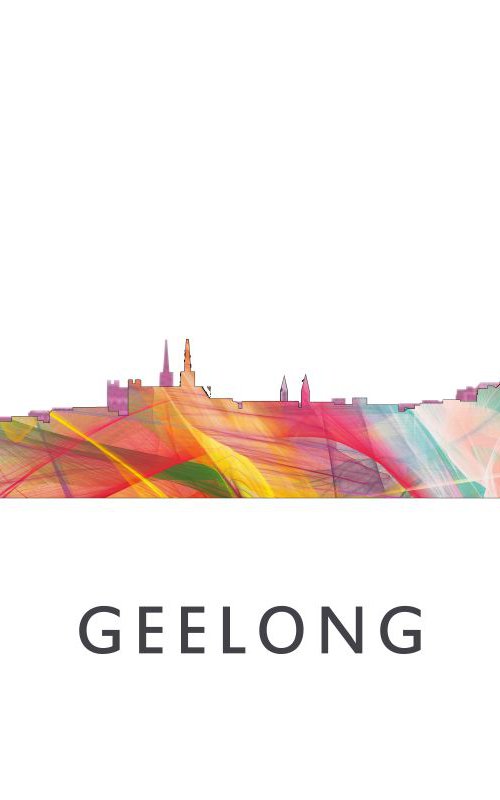 Geelong, Victoria Australia Skyline WB1 by Marlene Watson