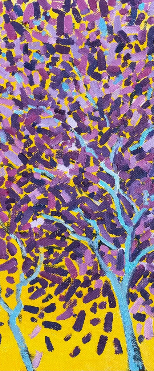 Violet tree by Volodymyr Smoliak