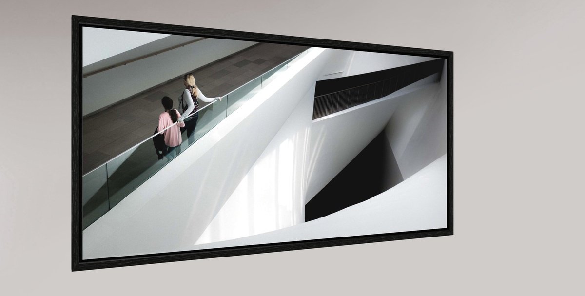 Geometric Photograph , Between White Walls By Hyun De Grande, 41 X 22, Artwork For Sale On Artfinder