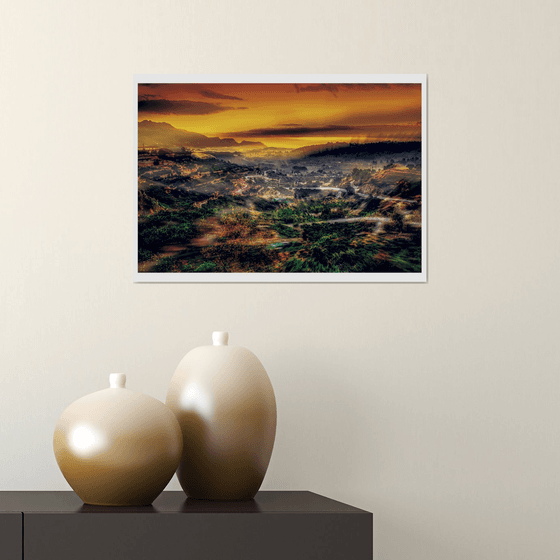 Golden. Abstract Sunrise Landscape Limited Edition 11/50 16x11 inch Photographic Print