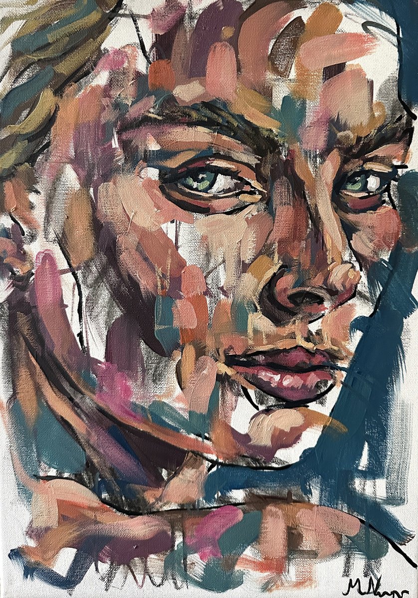 Cropped female portrait by Emmanouil Nanouris