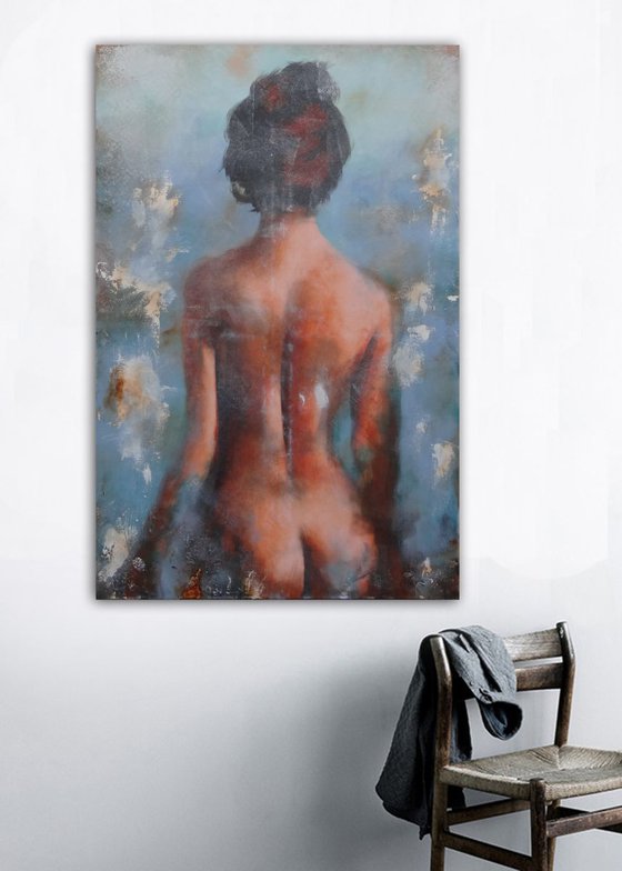 raw nude blues (120 x 80 cm)