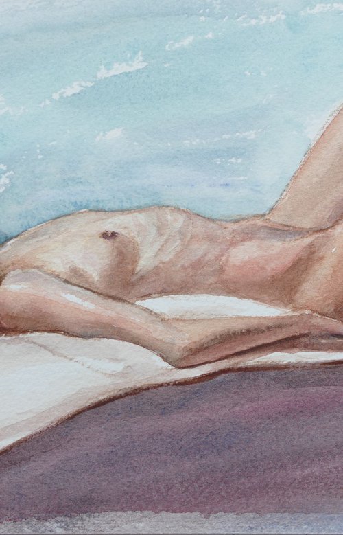 Reclining female nude by Rory O’Neill