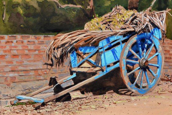 Blue cart