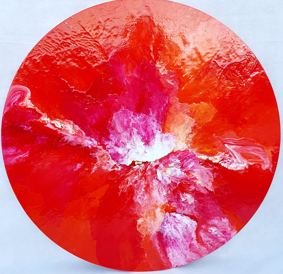  Red Passion By Viet Ha Tran, 35 X 35, Artwork For Sale On Artfinder