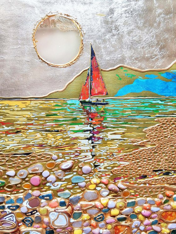 Golden silence of the sea