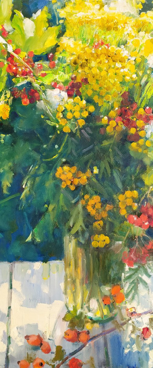Viburnum and tansy by Valentina Andrukhova