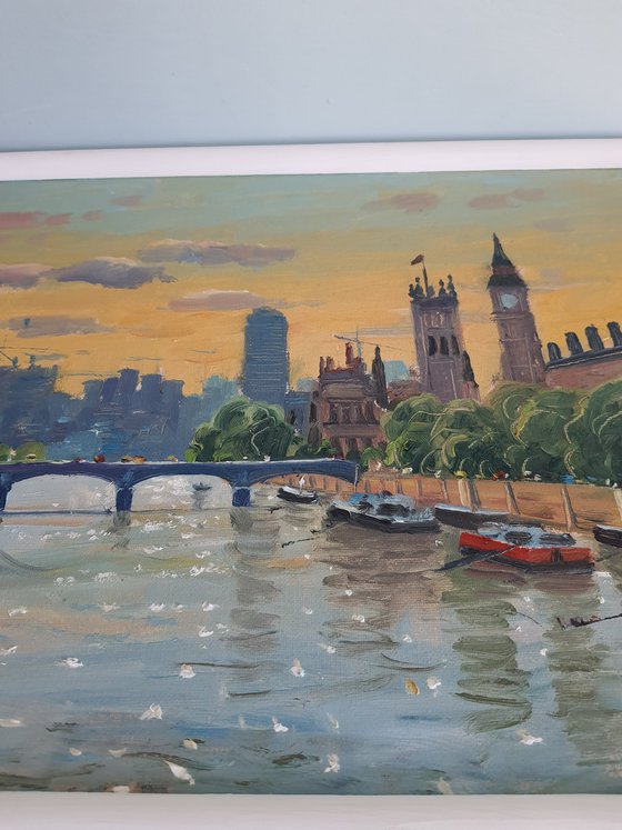 View of London with Parliament