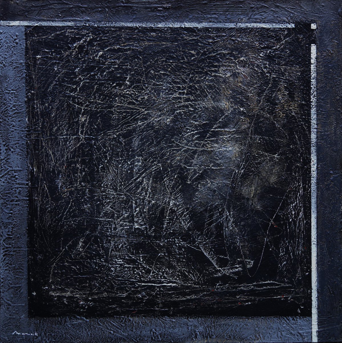 Abstract-13(100x100cm, oil painting) by Ararat Aleksanyan