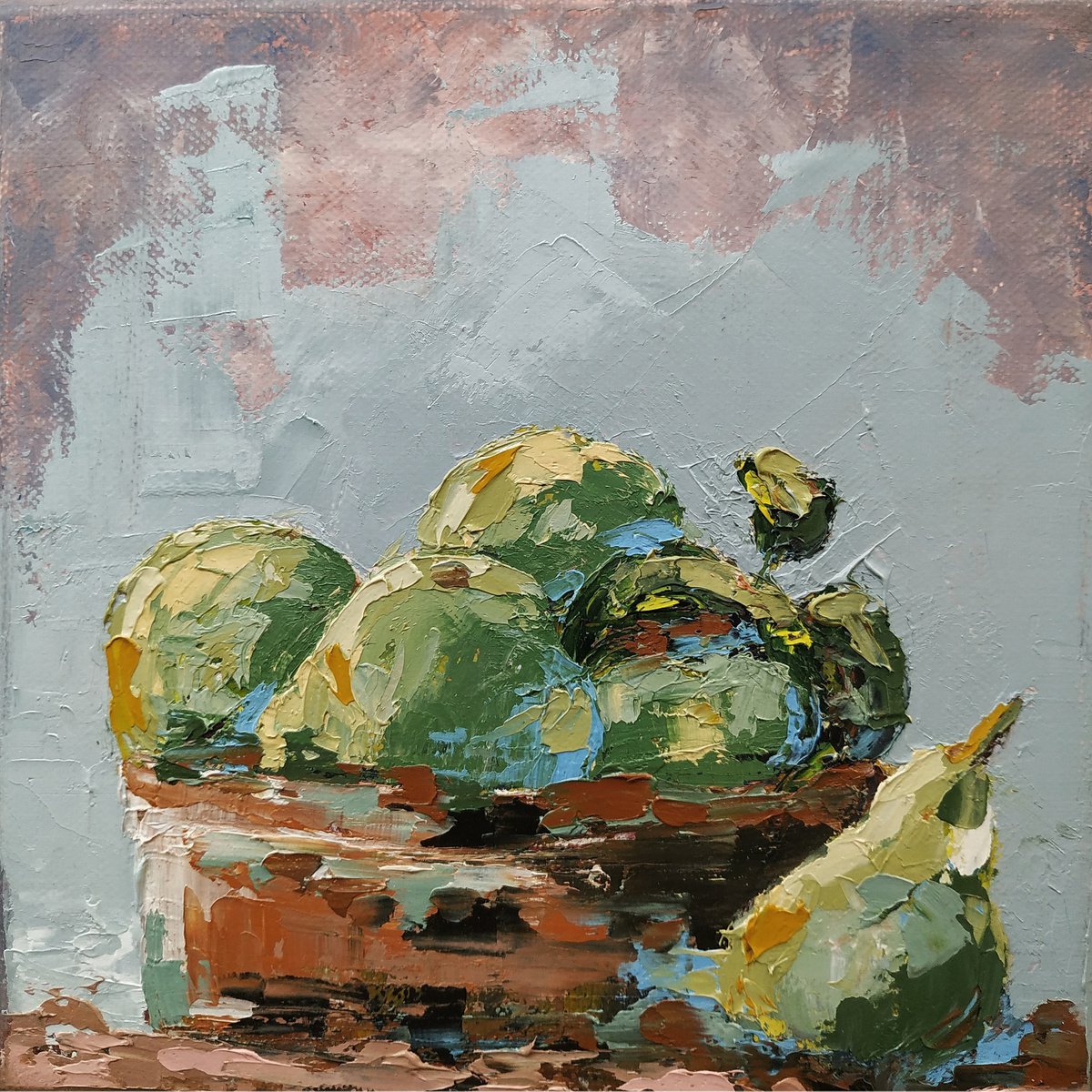 Still life painting. Still life with pears. by Marinko Saric