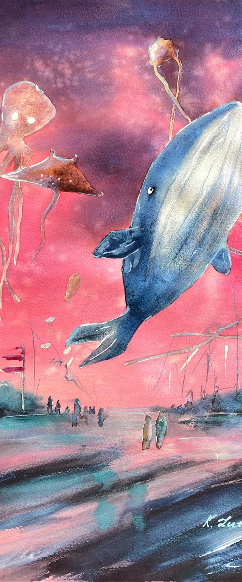 Whale of Dreams by Ksenia Lutsenko