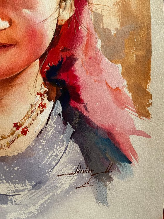 "The Pink Headscarf"