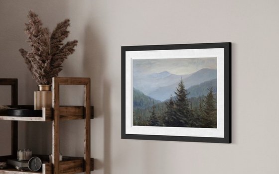 Misty forest