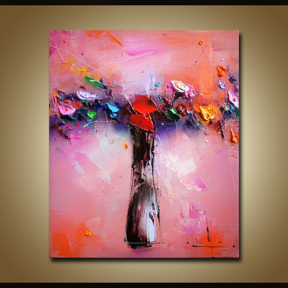 Expressive Oil Painting , Colorful Melody By Stanislav Lazarov, 10 X 12, Artwork For Sale On Artfinder