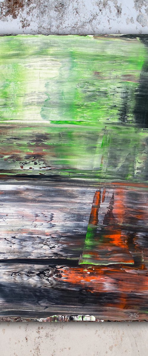 "Pretty Toxicity" - Original PMS Abstract Acrylic Painting On Canvas - 30" x 36" by Preston M. Smith (PMS)