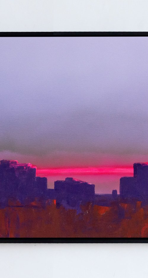 Blue cityscape by Bohdan Katolyk